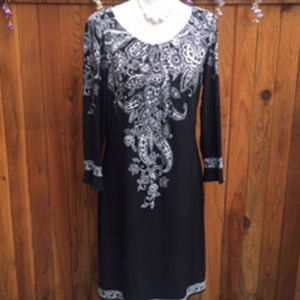Women's Black and White Dress